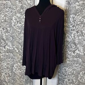 Market & Spruce Deep Purple Hoodie